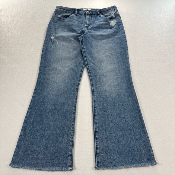 pistola Denim - Pistola Jeans Womens 29 Lennon High Rise Crop Boot Jean Raw Hem Light Wash EUC